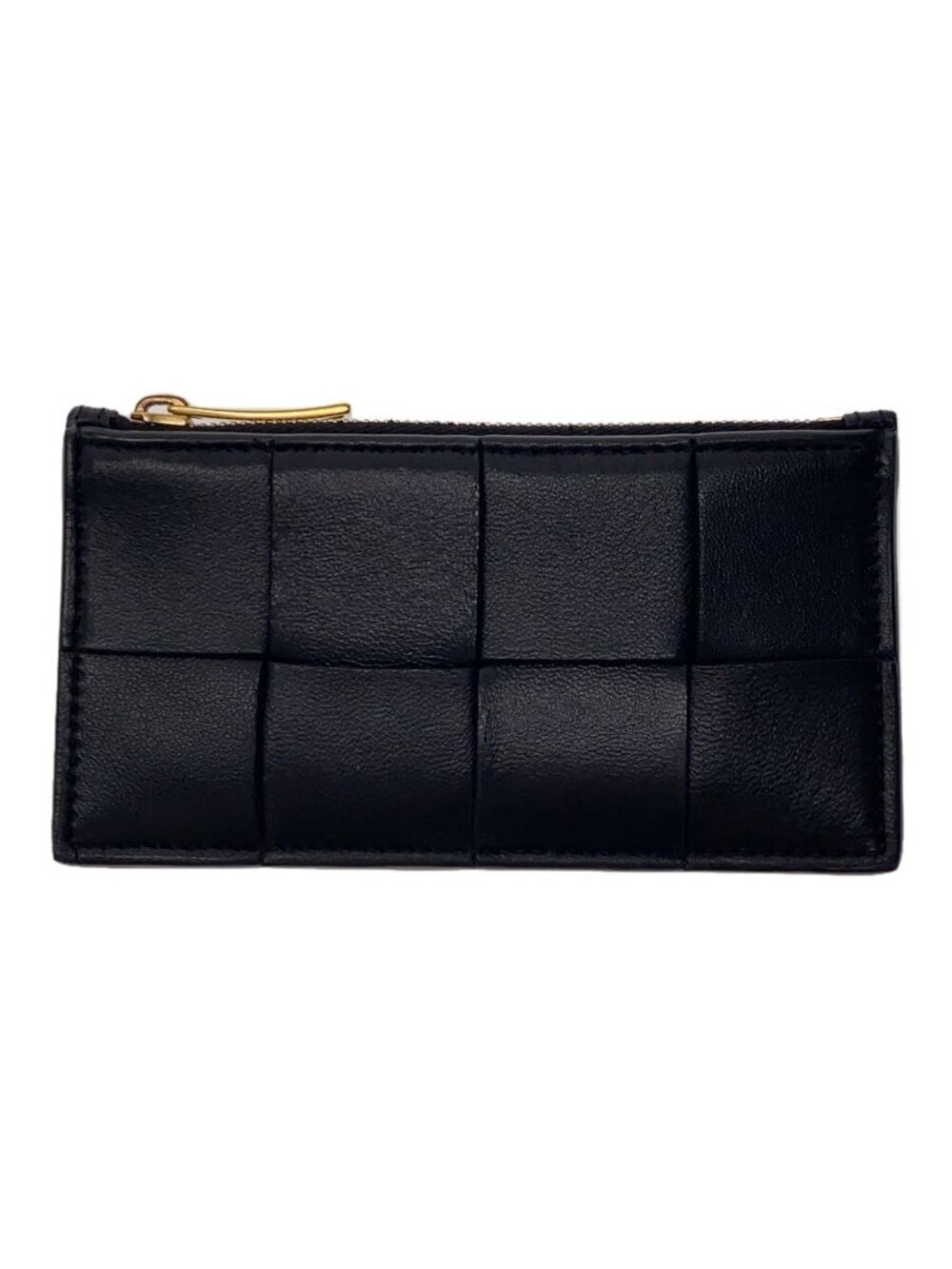 BOTTEGA VENETA Card Case Wallet Leather Black